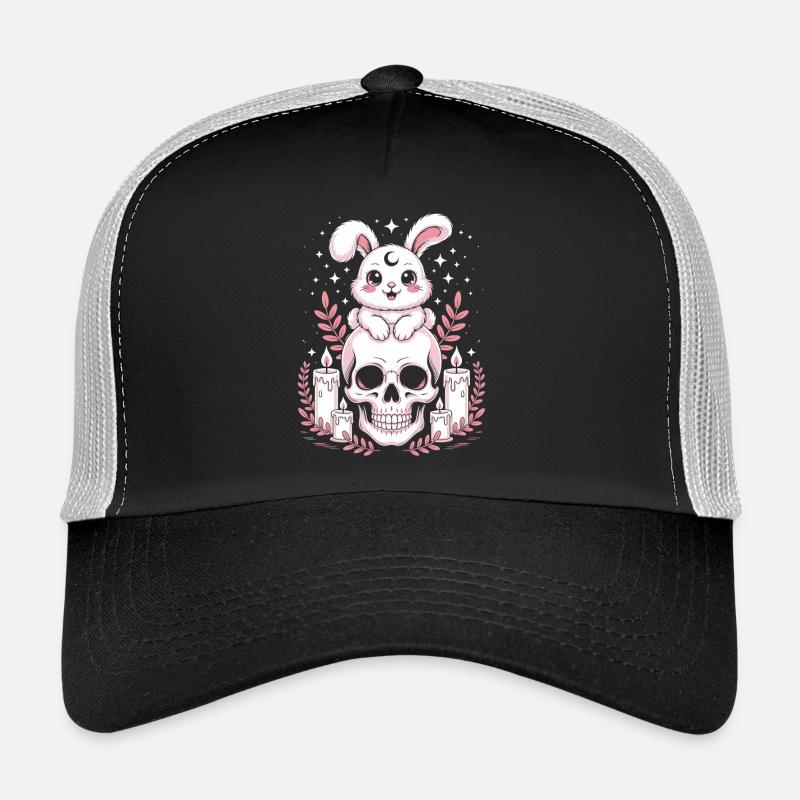 Kawaii Pastel Goth Bunny Trucker Cap