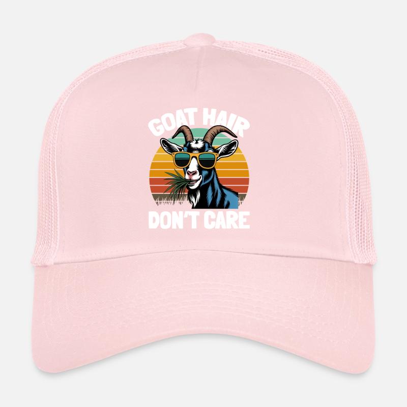 Drôle d’animal de la ferme chèvre Casquette trucker 