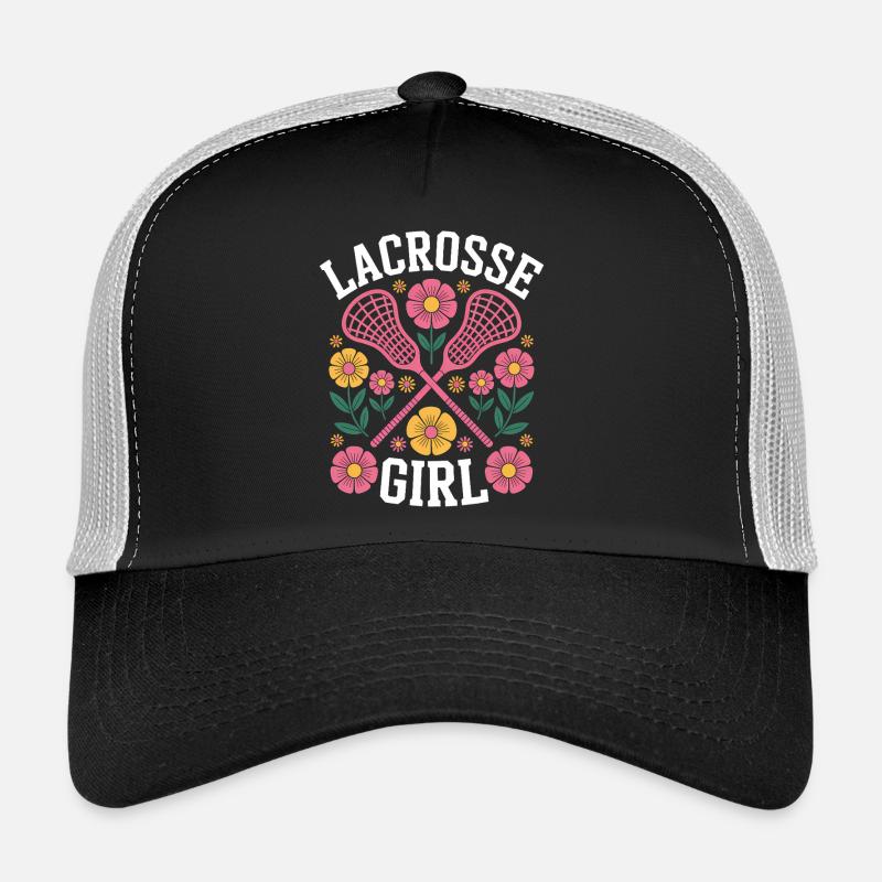 Lacrosse Spruch Mädchen Lustiges Lacrosse Geschenk Trucker Cap