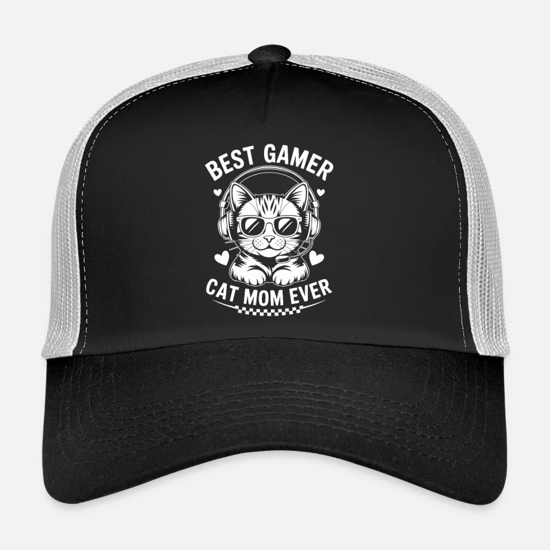 Gaming Saying Cats Funny Gaming Gift Trucker Cap