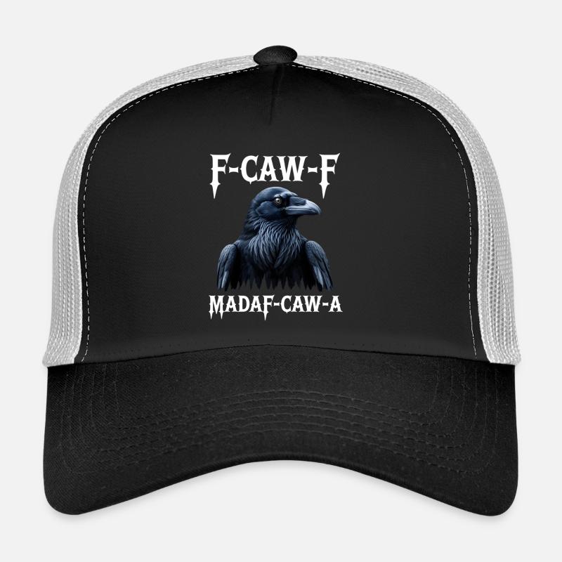 Ravens Gothic Graffiti Design Trucker Cap