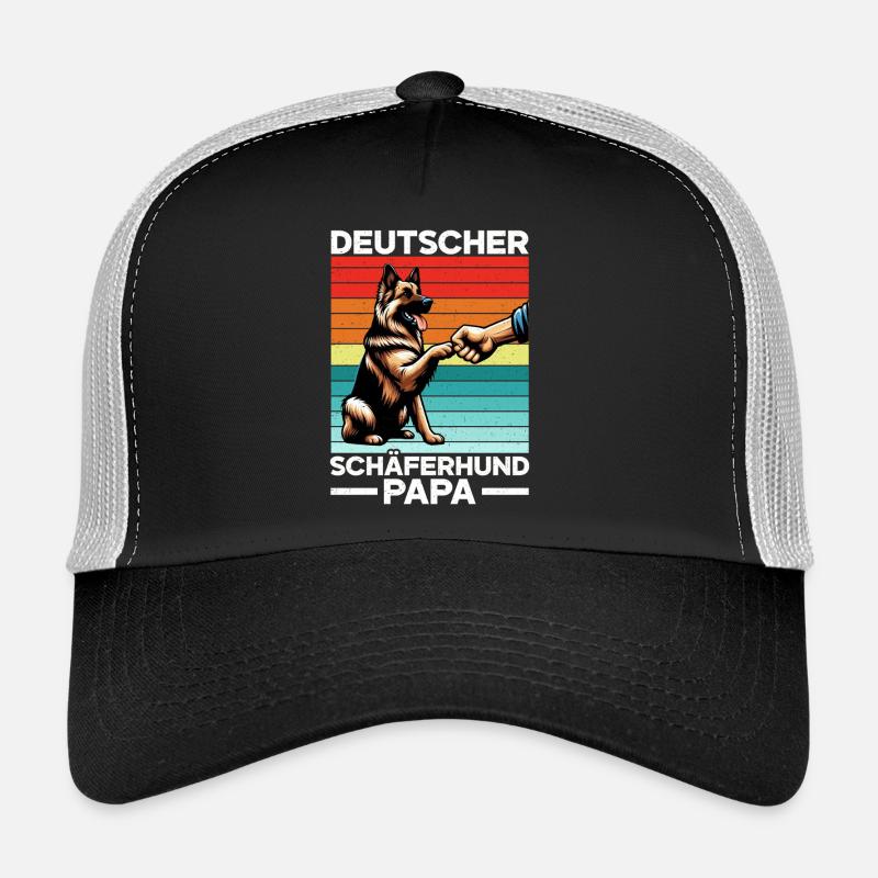 Deutscher Schäferhund Papa Vatertag Vater Trucker Cap