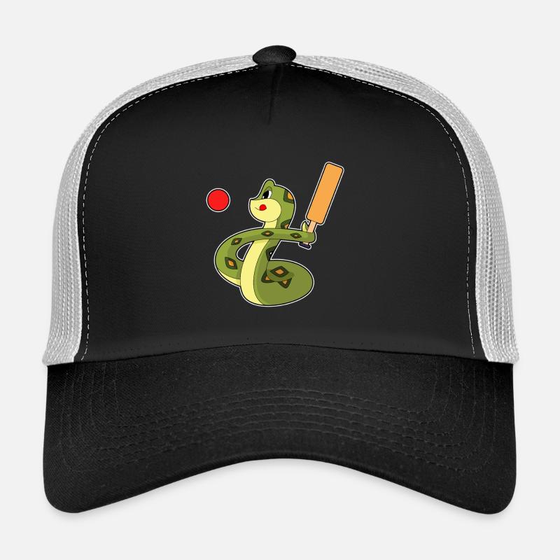 Serpent Cricket Batte de cricket Casquette trucker 