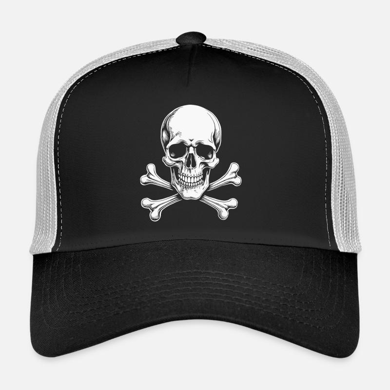 Crâne Jolly Roger classique Casquette trucker 