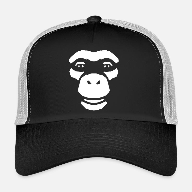 Monkey Face – Style primate de la jungle sauvage Casquette trucker 