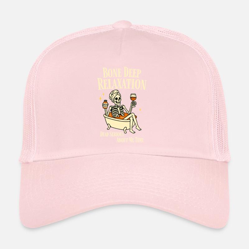 Bone Deep Relaxation – Lustiges Skelett Wellness Trucker Cap