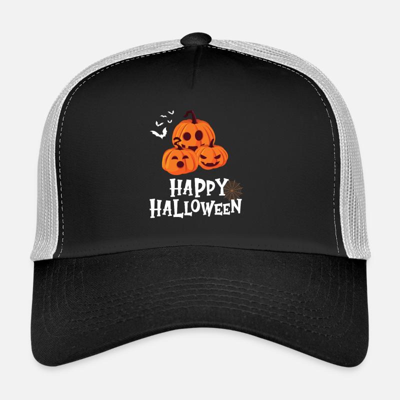 Friendly Pumpkin - Happy Halloween - Trucker Cap - black/stone grey