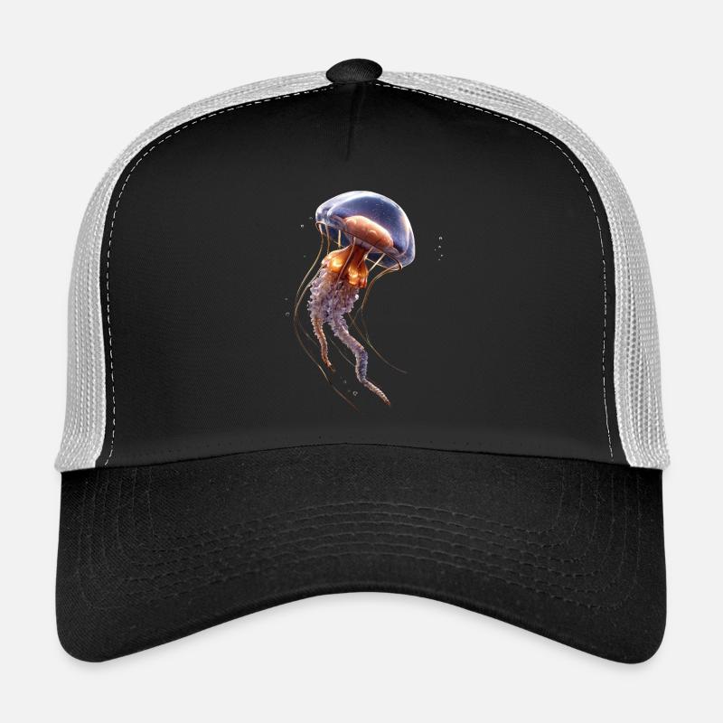 Méduse Méduse de feu Méduse Méduse mignonne Casquette trucker 