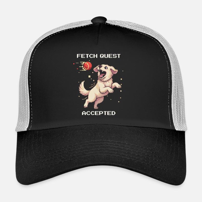 Fetch Quest Accepted | Dog playing ball Trucker Cap