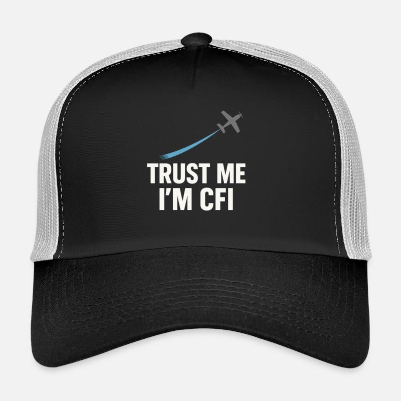 Instructeur de vol Cfi Pilote Instructeur d’aviation Casquette trucker 