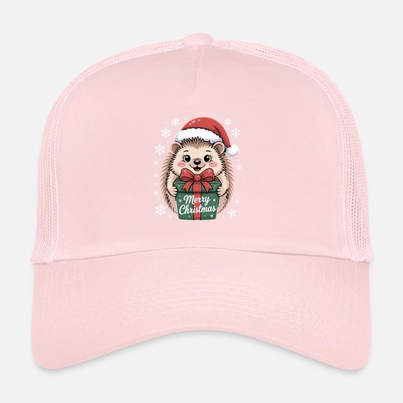 Hérisson Noël Joyeux Noël Cadeau Casquette trucker 
