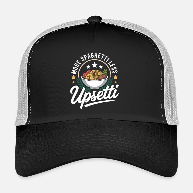 Mehr Spaghetti weniger Upsetti Trucker Cap