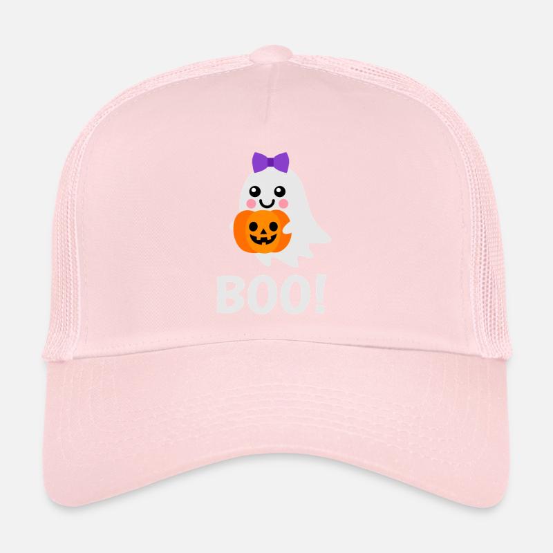 Design d’Halloween - Mignon Ghost Jack o Lantern Casquette trucker 