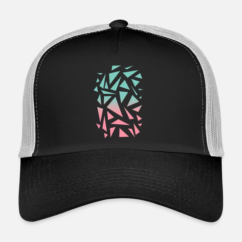 Triangle Pattern - Turquoise Pink Trucker Cap