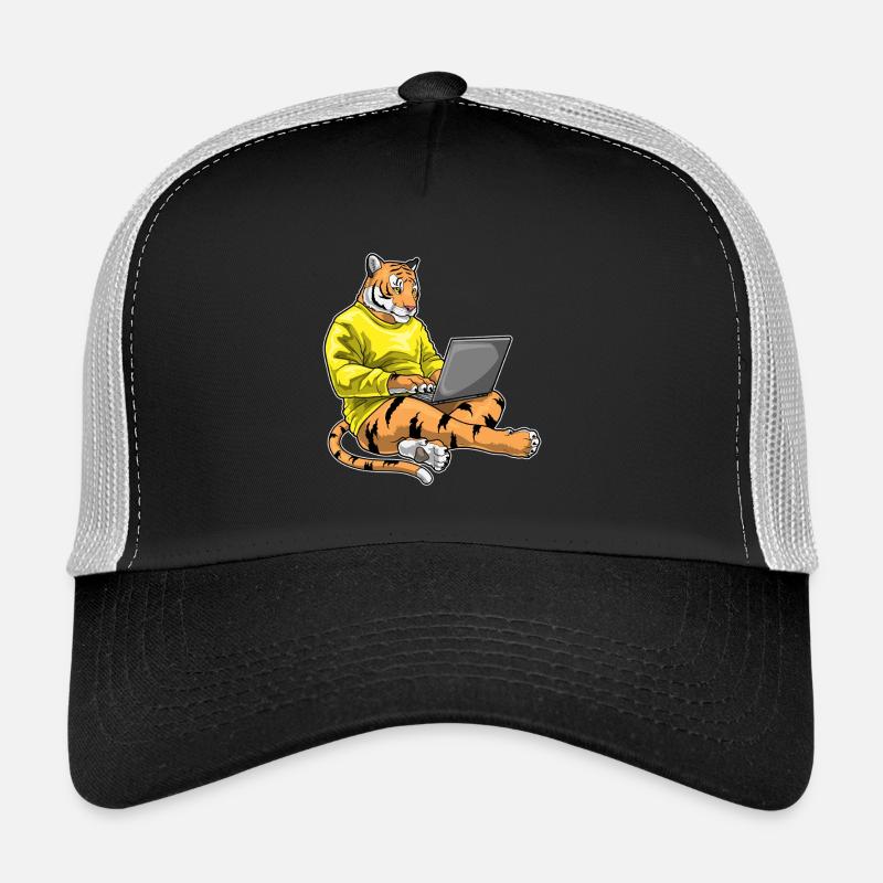 Tiger Laptop Trucker Cap