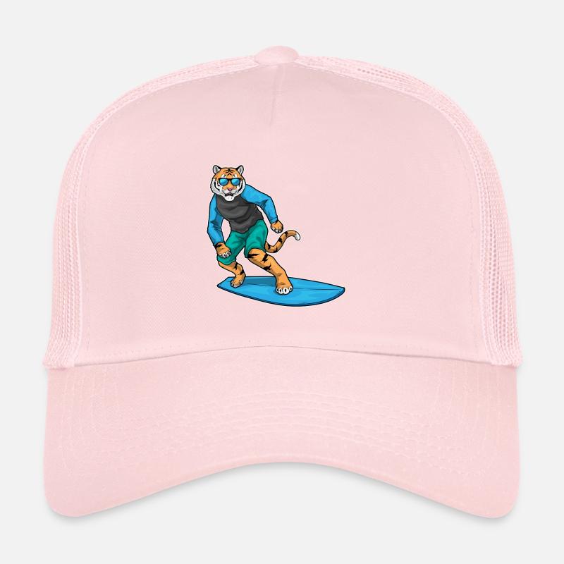 Tiger Surfing Planche de surf Été Casquette trucker 