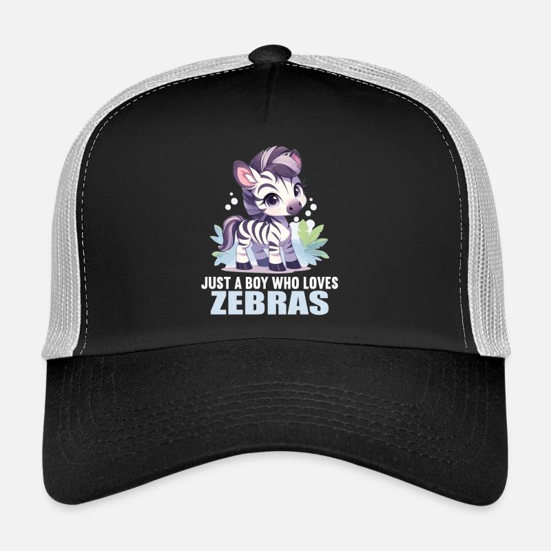 Zebras Zebra - Trucker Cap - Schwarz/Steingrau
