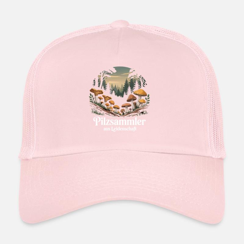 Cueillette de champignons Cueillette de champignons Chasseurs de champignons Forêt Casquette trucker 