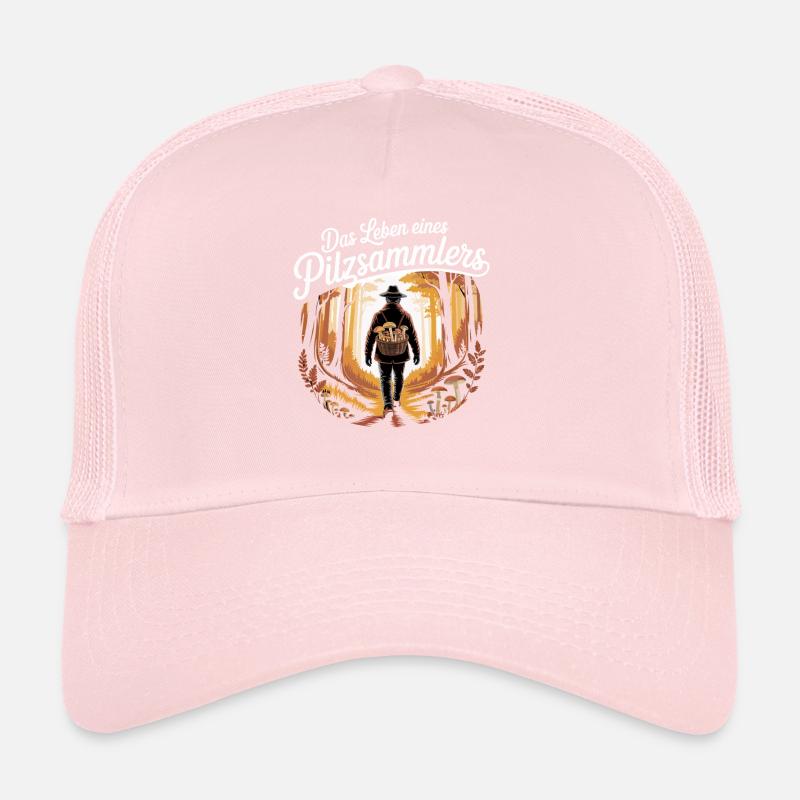 Cueillette de champignons Cueillette de champignons Chasseurs de champignons Forêt Casquette trucker 