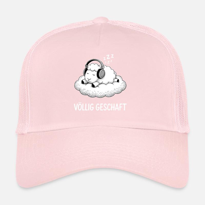 Völlig geschafft geSchaft Schaf Design Trucker Cap