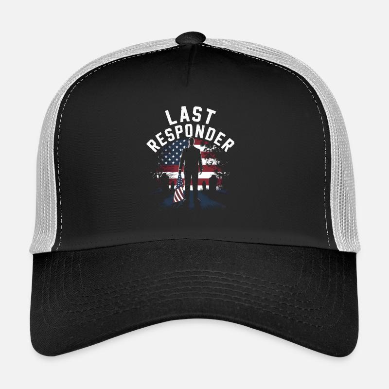 Last Responder Flag Tribute Trucker Cap