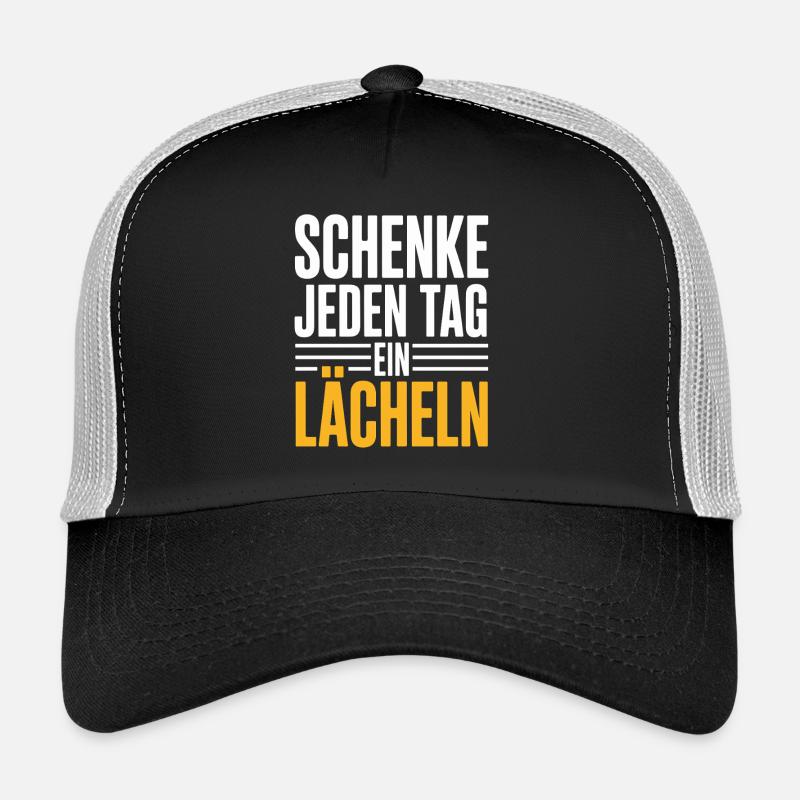 Offrez un sourire chaque jour – message positif Casquette trucker 