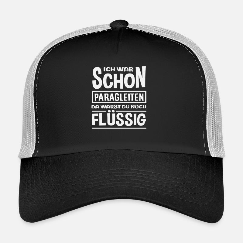 Paragliding Adventure Liquid Saying Trucker Cap