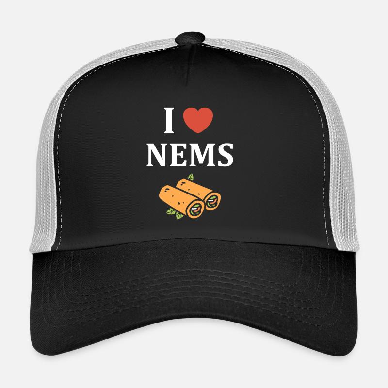 J aime NEMS illustration colorée Casquette trucker 