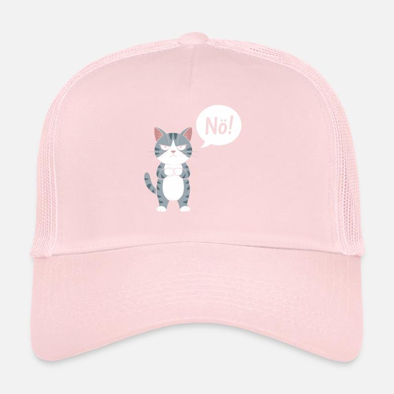 Non! Drôle de chat avec dicton Casquette trucker 