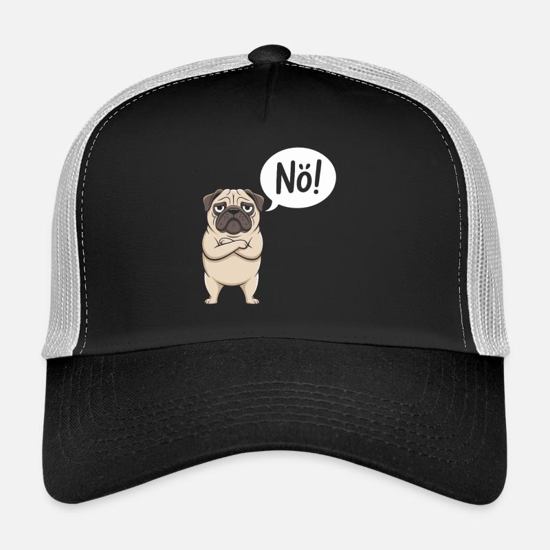 Carlin Nope Drôle Chien Design Casquette trucker 