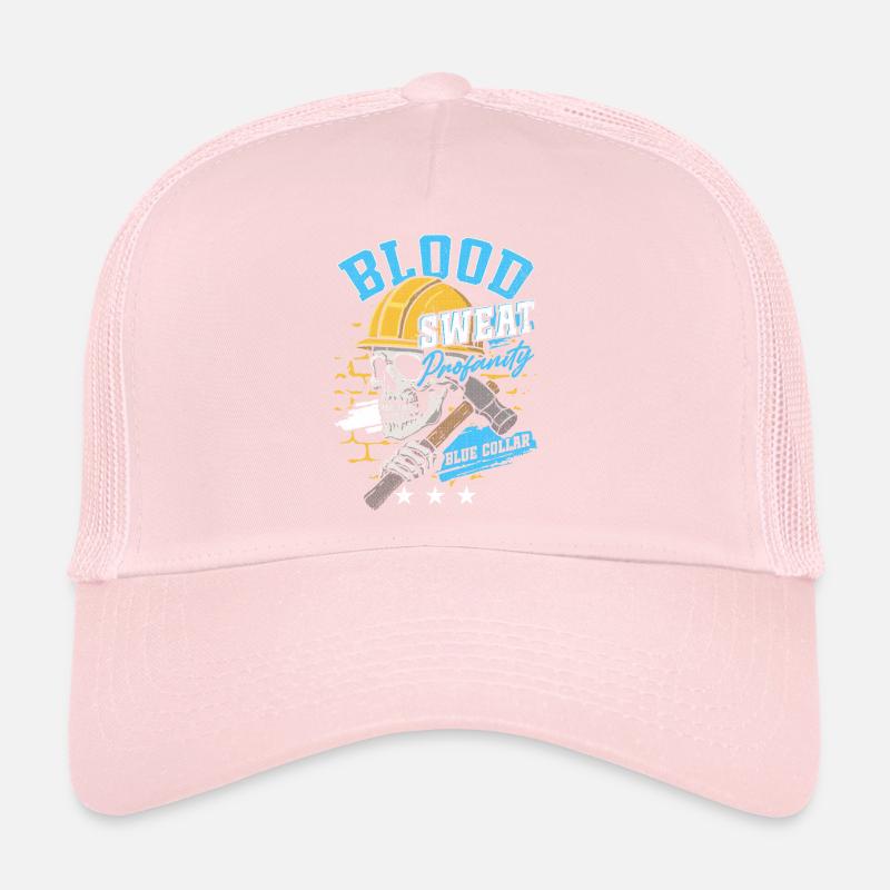 Col bleu Ouvrier Ouvrier du bâtiment Casquette trucker 