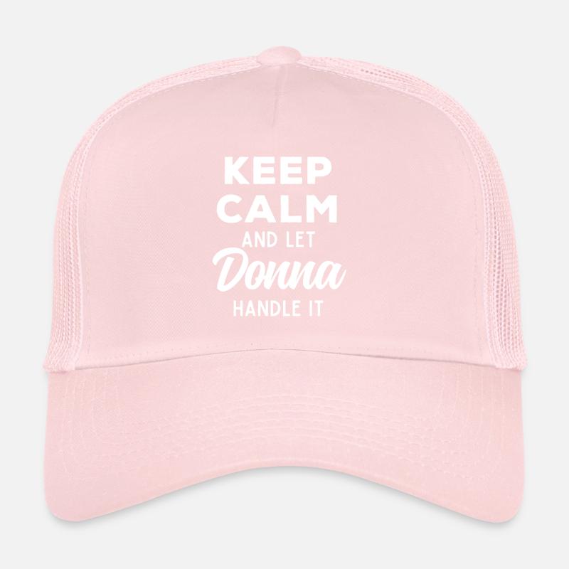 Keep Calm Lass Donna das regeln Lustiger Spruch Trucker Cap