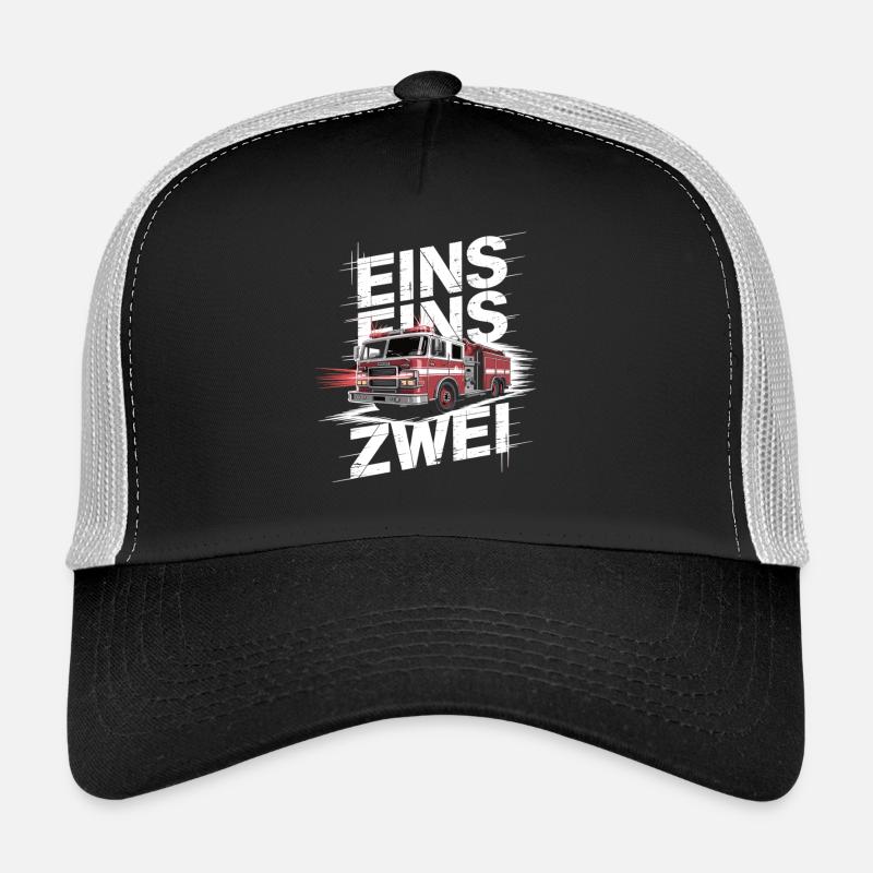 Fire Brigade Saying – 112 Emergency Call Hero in Action Trucker Cap