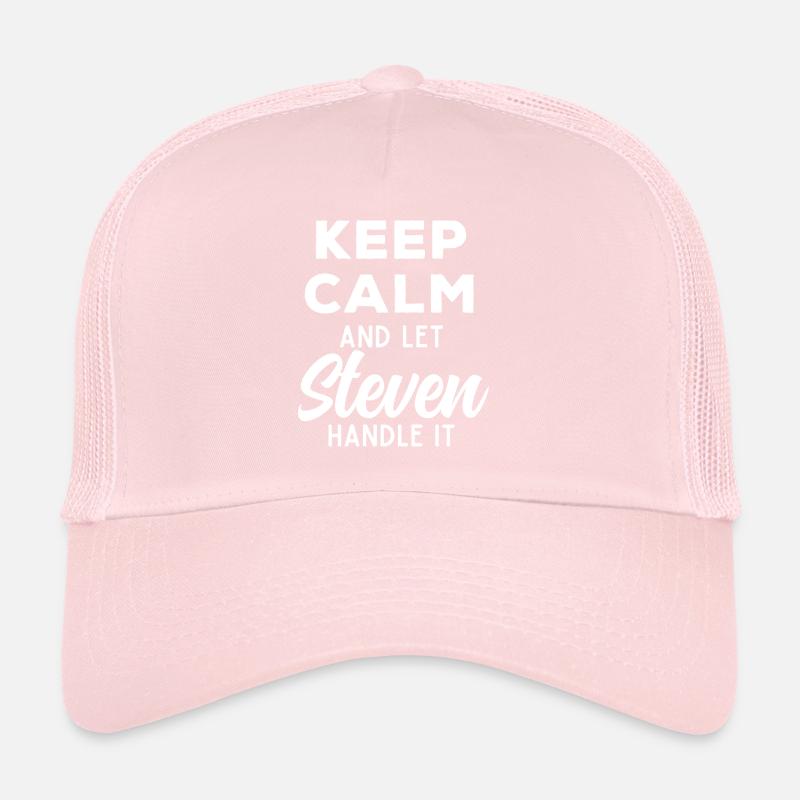 Keep Calm Lass Steven das regeln Lustiger Spruch Trucker Cap