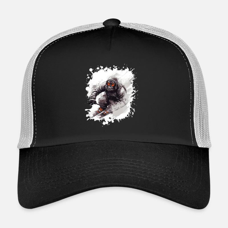 Gorilla Ski Skiing Trucker Cap