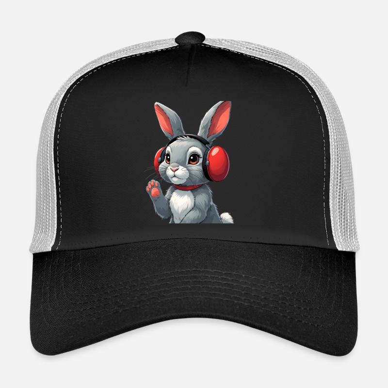 Headphones Bunny Cuddly Bunny - Trucker Cap - black/stone grey