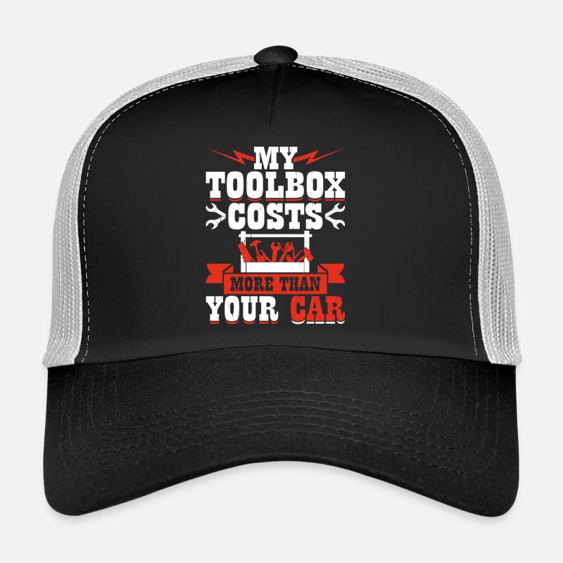 Mechanic Mechatronics Technician Screwdriver Gift - Trucker Cap - black/stone grey