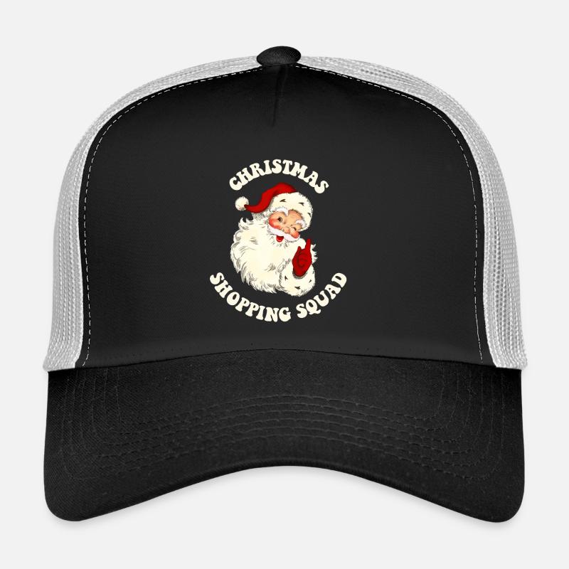 Weihnachts-Shopping-Trupp - Trucker Cap - Schwarz/Steingrau