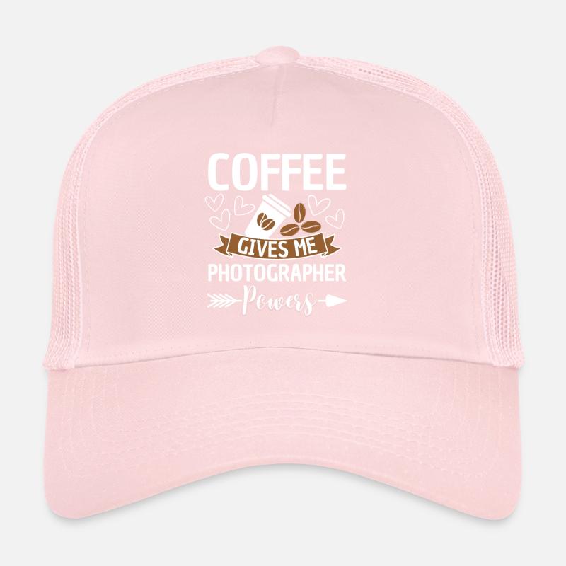 Coffee Photographer Quote Caffeine Trucker Cap