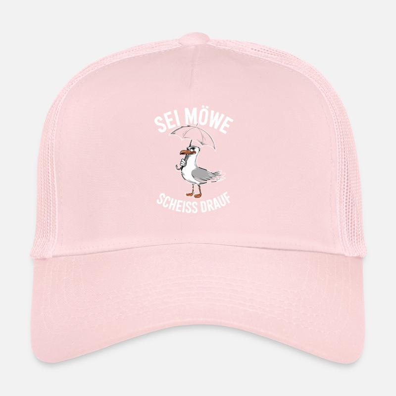  Sei Möwe Scheiss Drauf Humorvolle Möwe mit Trucker Cap