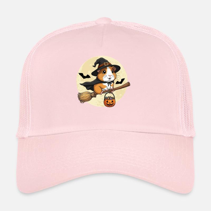 mignon cochon d’Inde sorcière Halloween Casquette trucker 