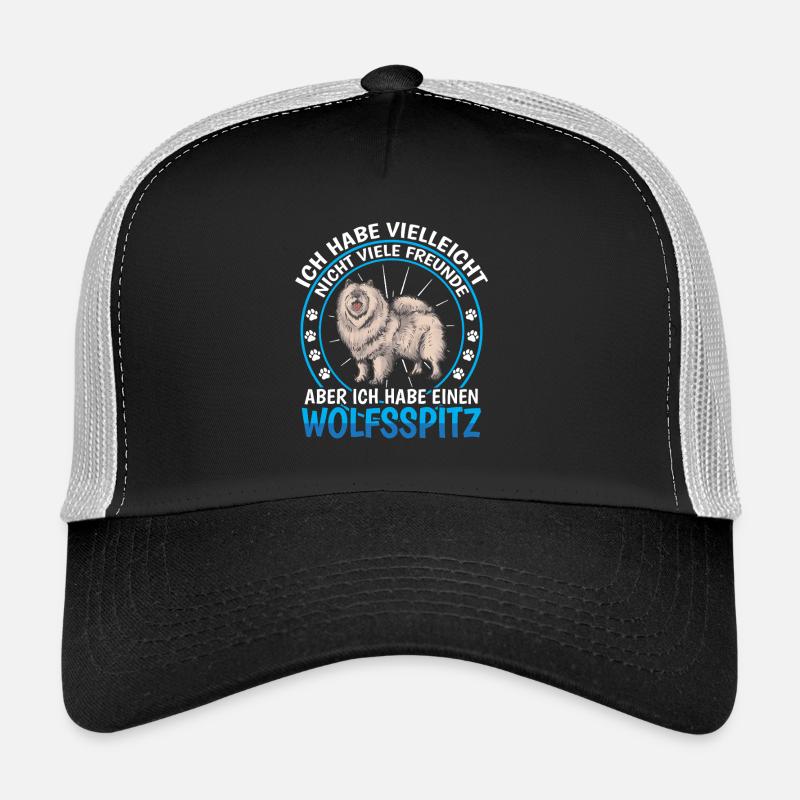 Wolfsspitz ist Freund Deutscher Wolfsspitz Trucker Cap