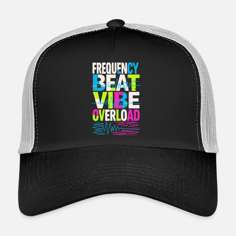 Conception de surcharge de fréquence Beat Vibe Casquette trucker 