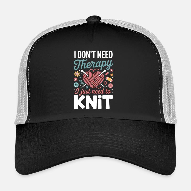 Knit Therapy Heart - Trucker Cap - black/stone grey