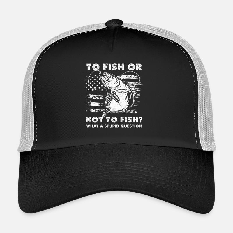Pêcher ou ne pas pêcher : motif poisson Casquette trucker 