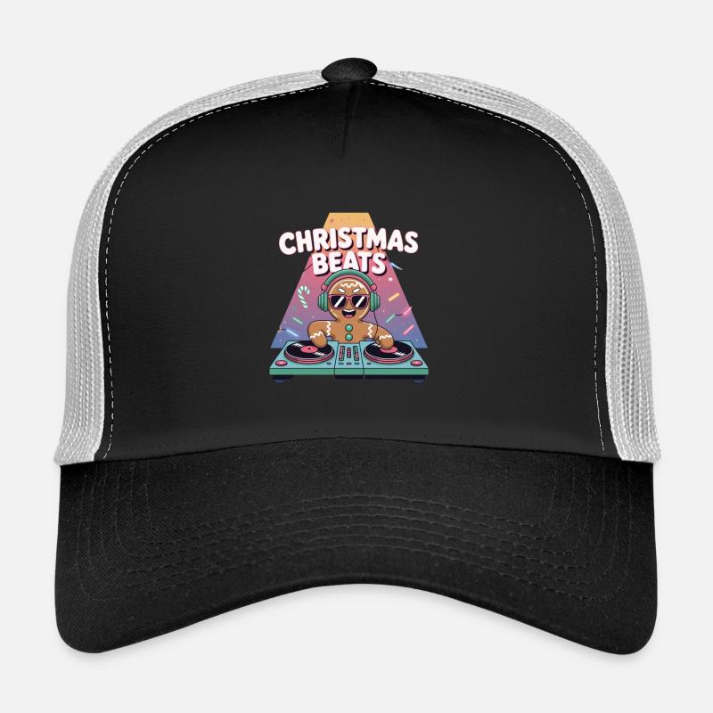 Christmas Beats DJ Gingerbread Trucker Cap