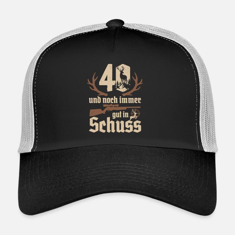 Jäger 40e anniversaire Chasse 40 ans en pleine forme Casquette trucker 