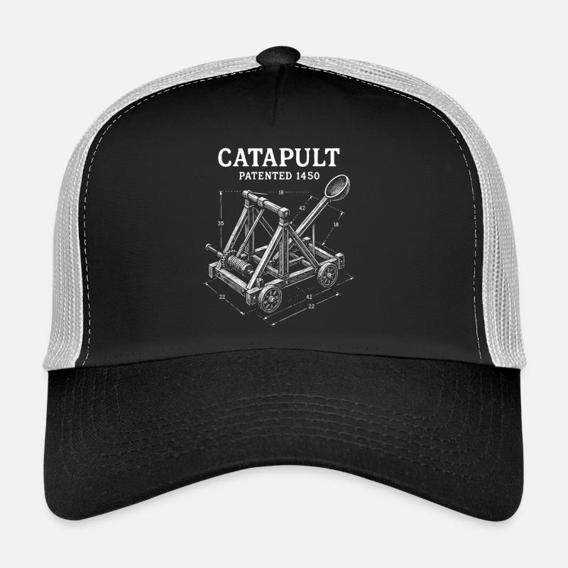 Conception de plan mécanique de catapulte Casquette trucker 