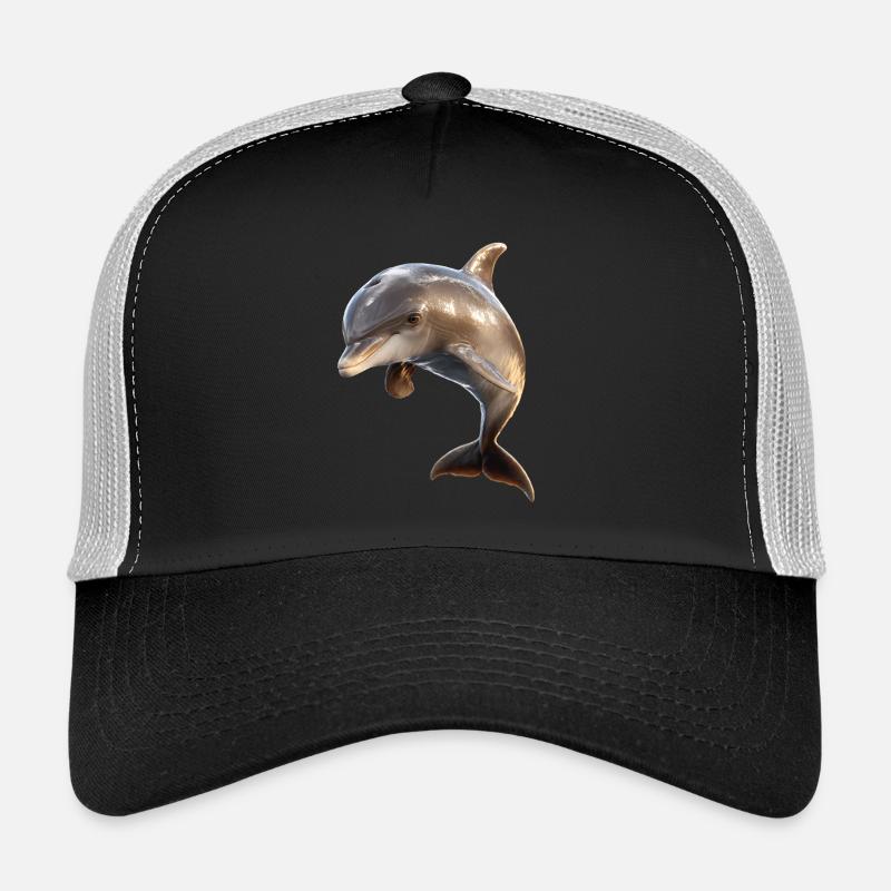 Dolphin Diver Dolphins Ocean Cute Dolphins Dolphin Trucker Cap