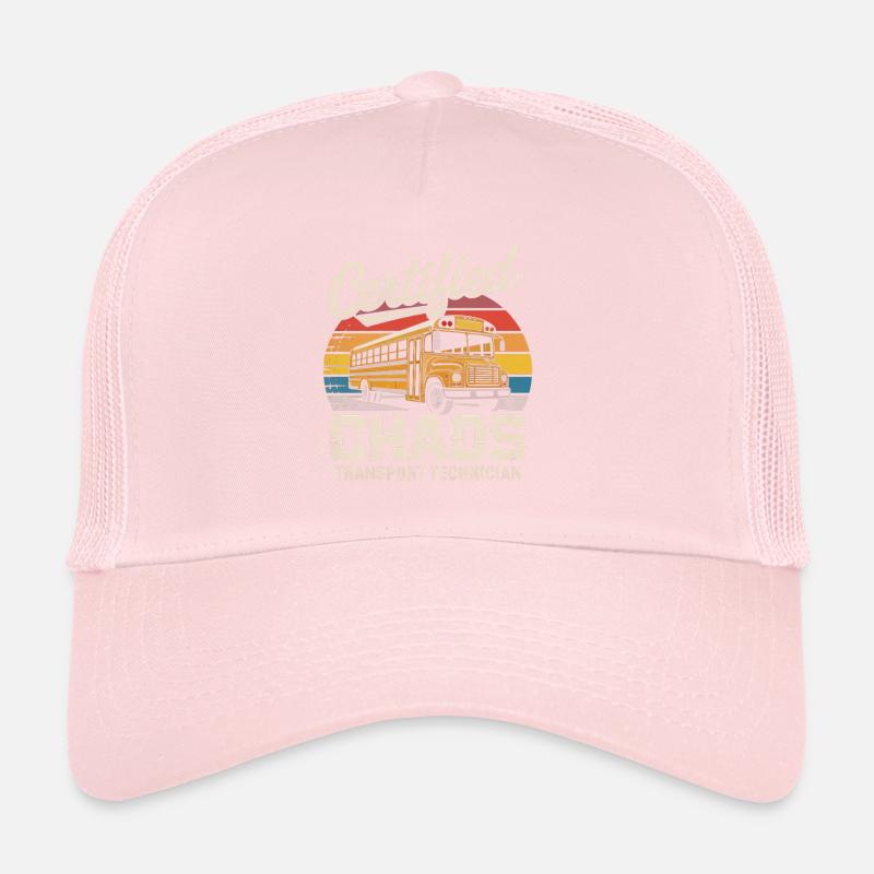 Chaos Transport Technician Funny School Bus Driver Trucker Cap
